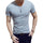 Elastic V Neck Men T Shirt